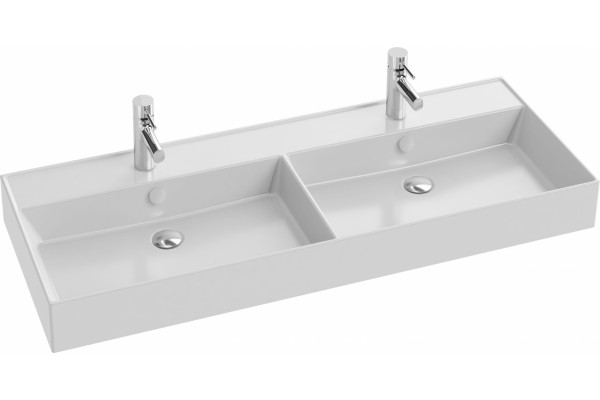 Раковина Jacob Delafon Vivienne EXBL112-00 120 см двойная цвет белый