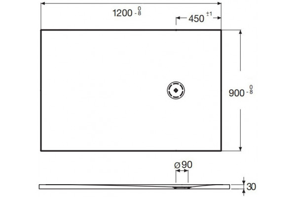 Поддон для душа Jacob Delafon Singulier E67023-SHM 120х90 белый прямоугольный, низкий