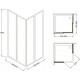 Душевой уголок Jacob Delafon Serenity E14A90-GA 90х90 квадратный, двери раздвижные