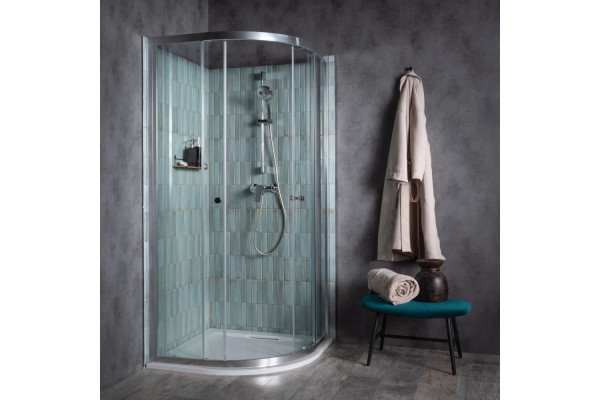 Душевой уголок Jacob Delafon Serenity E14R90-GA 90х90 четверть круга, двери раздвижные