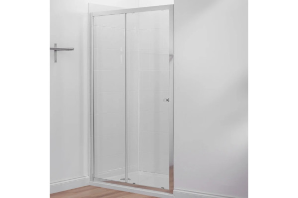 Душевая дверь в нишу Jacob Delafon Serenity 120 профиль хром раздвижная, стекло прозрачное
