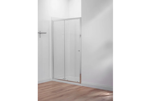 Душевая дверь в нишу Jacob Delafon Serenity 120 профиль хром раздвижная, стекло прозрачное