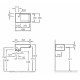 Рукомойник Jacob Delafon Terrace EGA012 49 см цвет белый, прямоугольная