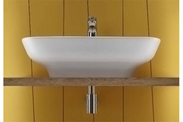Раковина Jacob Delafon Struktura EGC112 65 см цвет белый, прямоугольная
