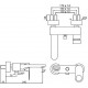 Смеситель Jaquar Ornamix Prime ORP-CHR-10119PM для ванны с душем, однорычажный, хром