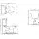 Унитаз напольный Jaquar Queen's QNS-WHT-7751P белый, овальный, 37.5x70.5 см