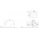 Унитаз подвесной Jaquar Confluence CNS-WHT-963SPP белый, овальный, 36x50 см