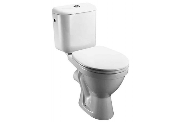 Унитаз-компакт Jika Lyra 2423.6 горизонтальный выпуск белый, овальный, 36x63.5 см