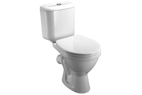 Унитаз-компакт напольный Jika Lyra косой выпуск белый, овальный, 36x63.5 см