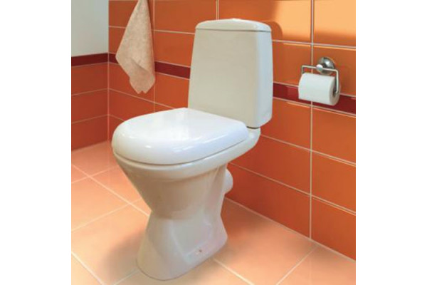 Унитаз напольный JIKA Era с бачком, белый, овальный, 77x34.5 см