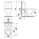 Унитаз-компакт Jika Baltic белый, овальный, 37x64 см