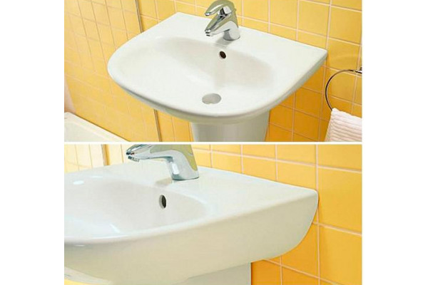 Раковина Jika Zeta 60 1039.2 цвет белый, полукруглая, с переливом