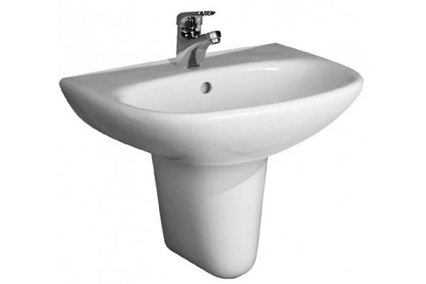 Раковина Jika Zeta 50 1039.0 цвет белый, полукруглая, с переливом