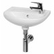 Рукомойник Jika Lyra 40 1527.1 (R) цвет белый, полукруглая, с переливом