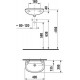 Рукомойник Jika Lyra 40 1527.1 (R) цвет белый, полукруглая, с переливом