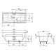 Стальная ванна KALDEWEI Cayono Duo 180x80 standard mod. 725 272500010001