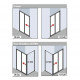 Душевая дверь Kermi Cada XS CKG2L12520VPK левая 125x200