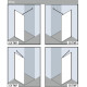 Отдельностоящая стенка Kermi Cada Xs Walk-in WALL 985-1010/2000 CKTWF10020VPK