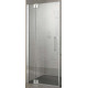 PX1WR15020VPK 1-створч.маятн.дверь с фикс.панелью PASA XP, H=2000, L=1500, профиль сереб./глянец+стекло ESG прозрачное с покр. KERMIclean + ручки RAYA