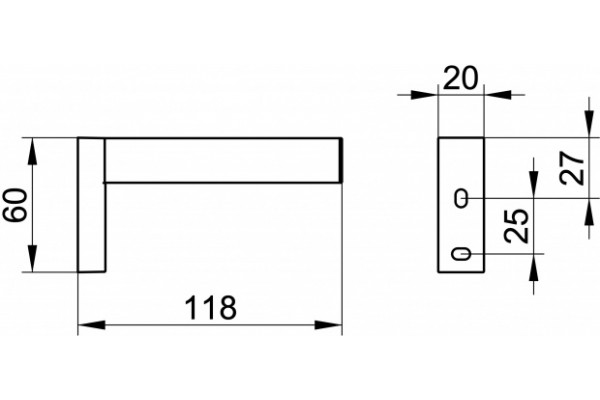 19163010000 EDITION 90 Square Держатель для запасного рулона, хром