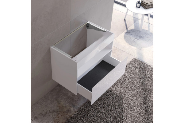 32862300100 STAGELINE Тумба под умывальник 800x625x490 mm, подсветка,розетка+USB/USB-C. 1 выдвижной ящик, пластиковый сифон 1 1/4 x 32, белый/белый