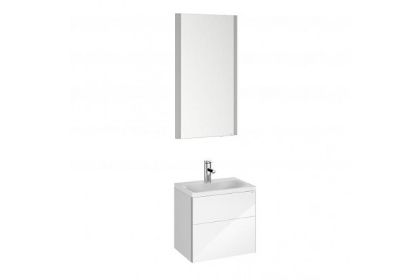 Тумба с раковиной и зеркалом Keuco Royal Reflex 39601211102 белая