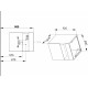 32864970100 STAGELINE Тумба под умывальник 800x550x490mm,1 ящик,oтверстие под смеситель слева,с освещением,pозеткa и USB,пластиковый сифон,цв.vulkanit