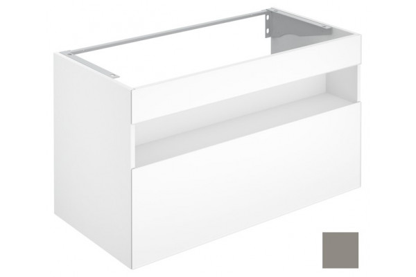 32872290100 STAGELINE Тумба под умывальник 1000x625x490 mm, 1 выдвижной фронтальный ящик, вкл. пластиковый сифон 1 1/4 x 32, Инокс матовый/Инокс матов
