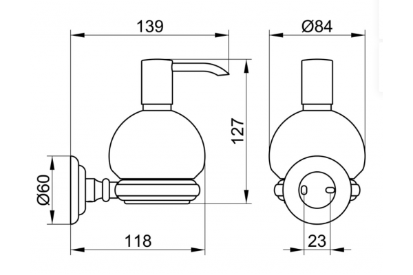 Дозатор для мыла Keuco Astor 250 мл 02153019000