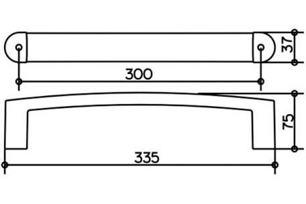 Поручень 300 мм Keuco Elegance 11607010000