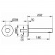 59545010101 IXMO Излив для ванны DN 15, вылет 202 mm, хром