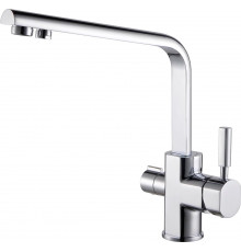 Смеситель Kaiser Decor 40144 для кухонной мойки, хром, однорычажный, высота излива 28.8 см