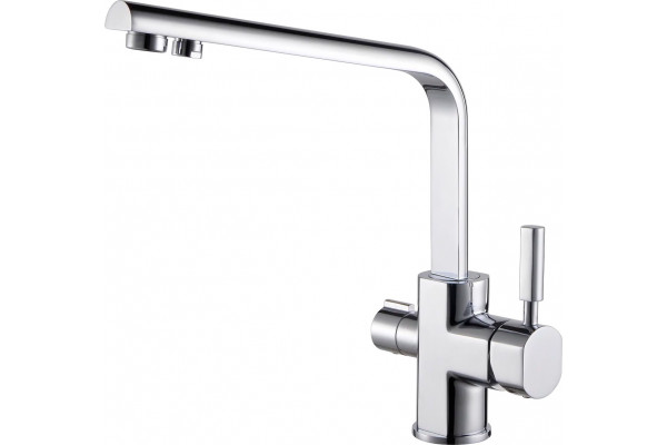Смеситель Kaiser Decor 40144 для кухонной мойки, хром, однорычажный, высота излива 28.8 см