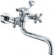Смеситель Kaiser Carlson Lux 11255 для ванны с душем, двухвентильный, хром