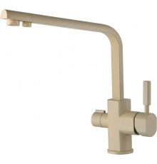 Смеситель Kaiser Decor 40144-7 Ora для кухонной мойки, бежевый мрамор, однорычажный, высота излива 28.8 см