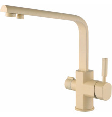 Смеситель Kaiser Decor 40144-6 для кухонной мойки, песочный желтый, однорычажный, бежевый