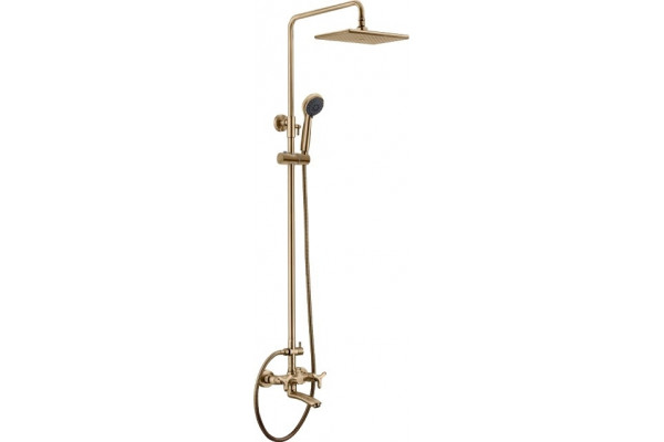 Душевая стойка Kaiser Trio 57288Br бронза, штанга 130.6 см, 1 режим
