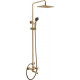 Душевая стойка Kaiser Trio 57288Br бронза, штанга 130.6 см, 1 режим
