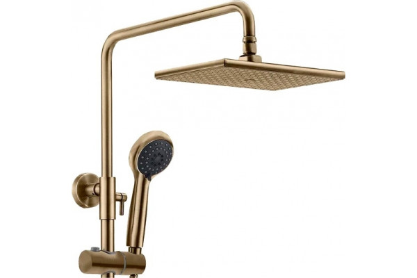 Душевая стойка Kaiser Trio 57288Br бронза, штанга 130.6 см, 1 режим