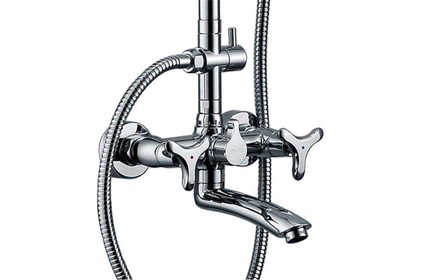 Душевая стойка Kaiser Trio 57288 хром, штанга 130.6 см, 1 режим