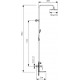 Душевая стойка Kaiser Linear 59182 хром, штанга 166.2 см, 3 режима