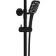 Душевая стойка Kaiser Star 02182-2 черный штанга 148.5 см, шланг 150 см
