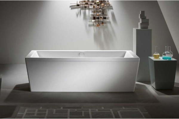 Стальная ванна Kaldewei Avantgarde Conoduo 734 с покрытием Easy-Clean, пристенная, прямоугольная