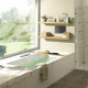 Стальная ванна Kaldewei Avantgarde Conoduo 734 с покрытием Easy-Clean, пристенная, прямоугольная
