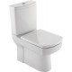 Унитаз-компакт Kale Basics 7112234300 белый, прямоугольный, антивсплеск, 36x61 см