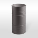 Kerasan Artwork Раковина свободностоящая "BARREL" d 45H 90 см без отв под смеситель  слив в стену цвет: Ferro matt 474389