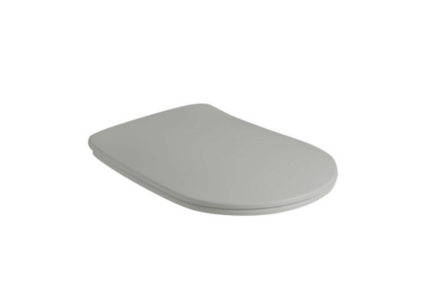 Kerasan Nolita Сиденье для унитаза SLIM быстросъемное цвет Grigio matt петли хром (микролифт) 539159
