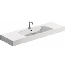 Раковина Kerasan Cento 3535 140 см цвет белый, прямоугольная