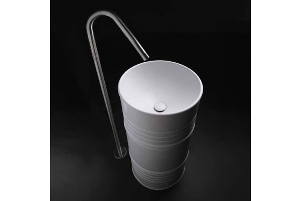 Рукомойник Kerasan Artwork Barrel 4743 цвет белый, круглая
