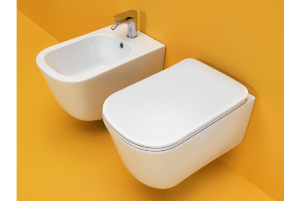 Биде подвесное Kerasan Tribeca 512501 цвет белый, прямоугольное, 35x54 см